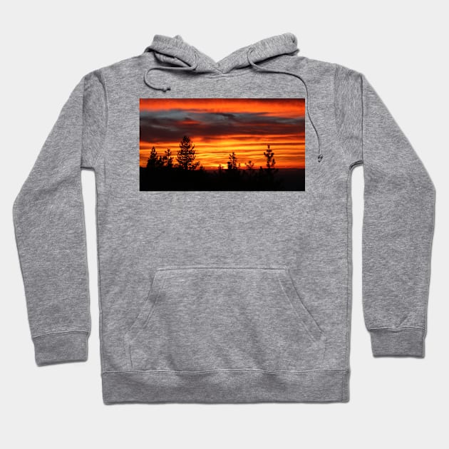 Sunset at Yosemite Hoodie by StephenMakesStuff